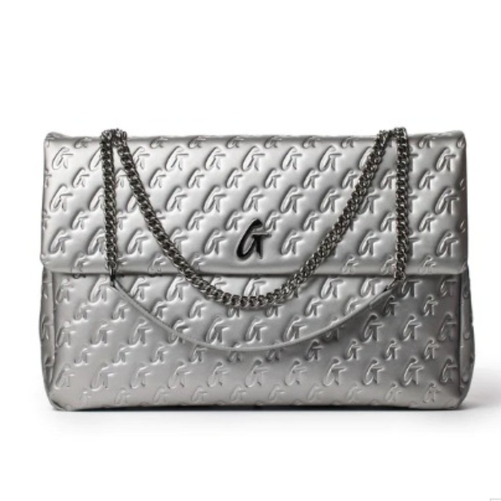 COPY - MONOGRAM XL CLASSIC FLAP BAG PLATINUM